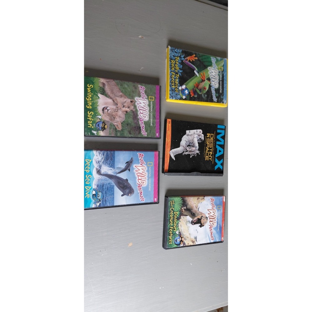 collection five educational media National Geographic Really Wild Animal Dvd Set - Picture 1 of 11